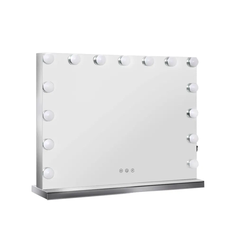 Embellir Makeup Mirror 58x46cm Hollywood Vanity with LED Light Tabletop Wall - Home & Garden > Decor > Mirrors