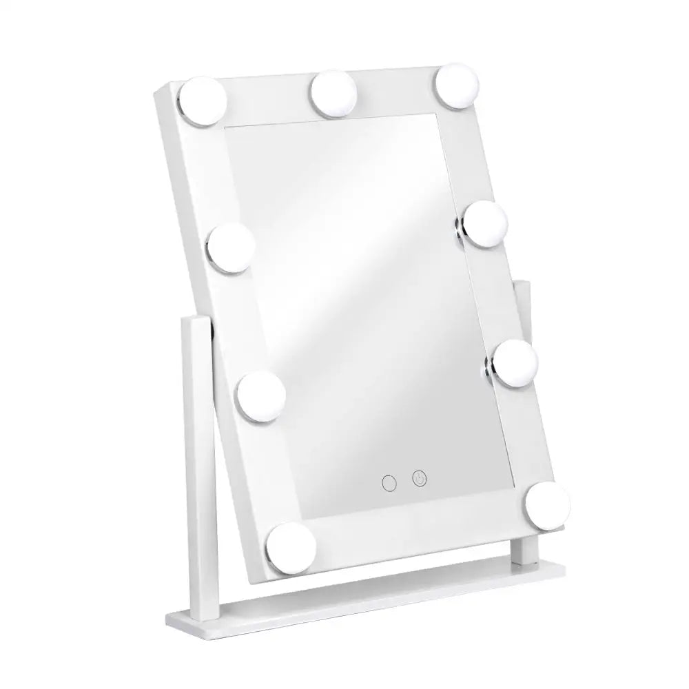 Embellir Makeup Mirror Hollywood with Light Round 360° Rotation Tabletop 9 - Health & Beauty > Makeup Mirrors