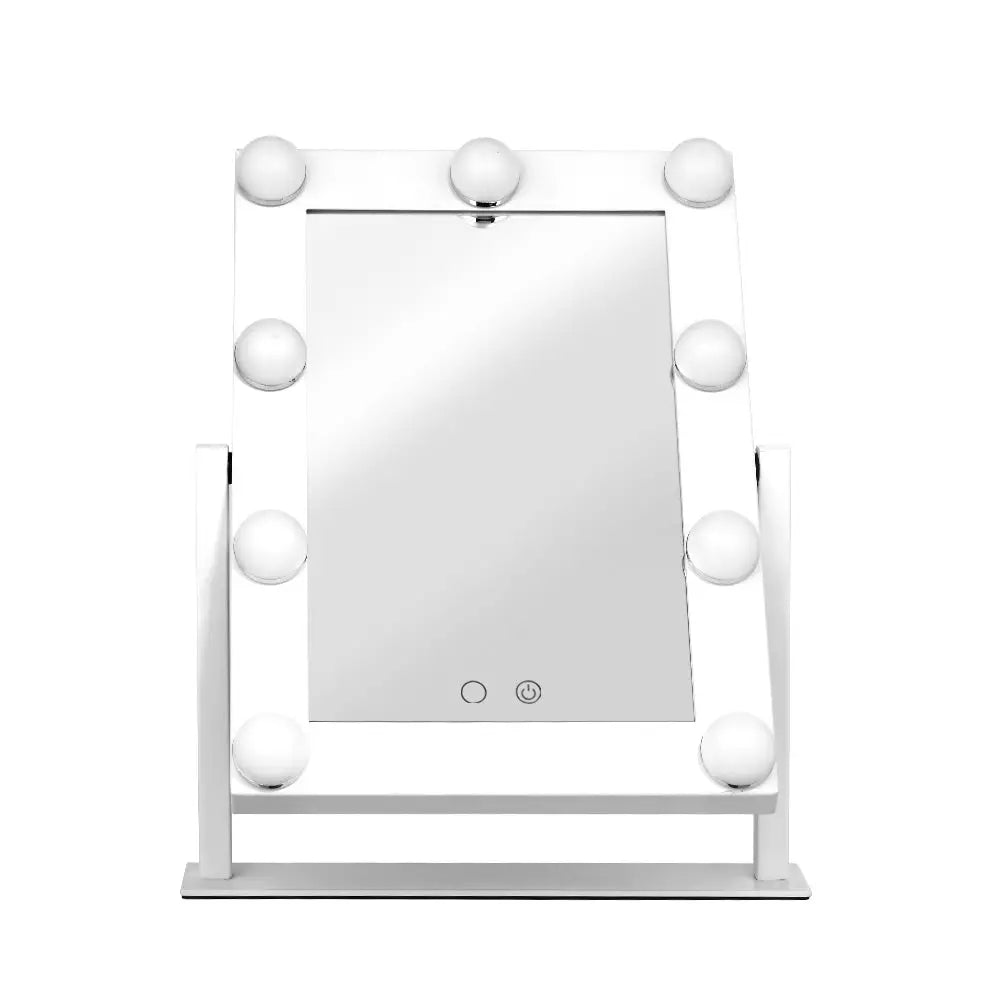 Embellir Makeup Mirror Hollywood with Light Round 360° Rotation Tabletop 9 - Health & Beauty > Makeup Mirrors
