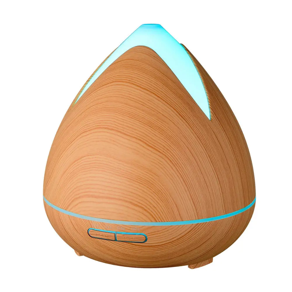 Essential Oils Ultrasonic Aromatherapy Diffuser Air Humidifier Purify 400ML - Light Wood - Appliances > Aroma Diffusers