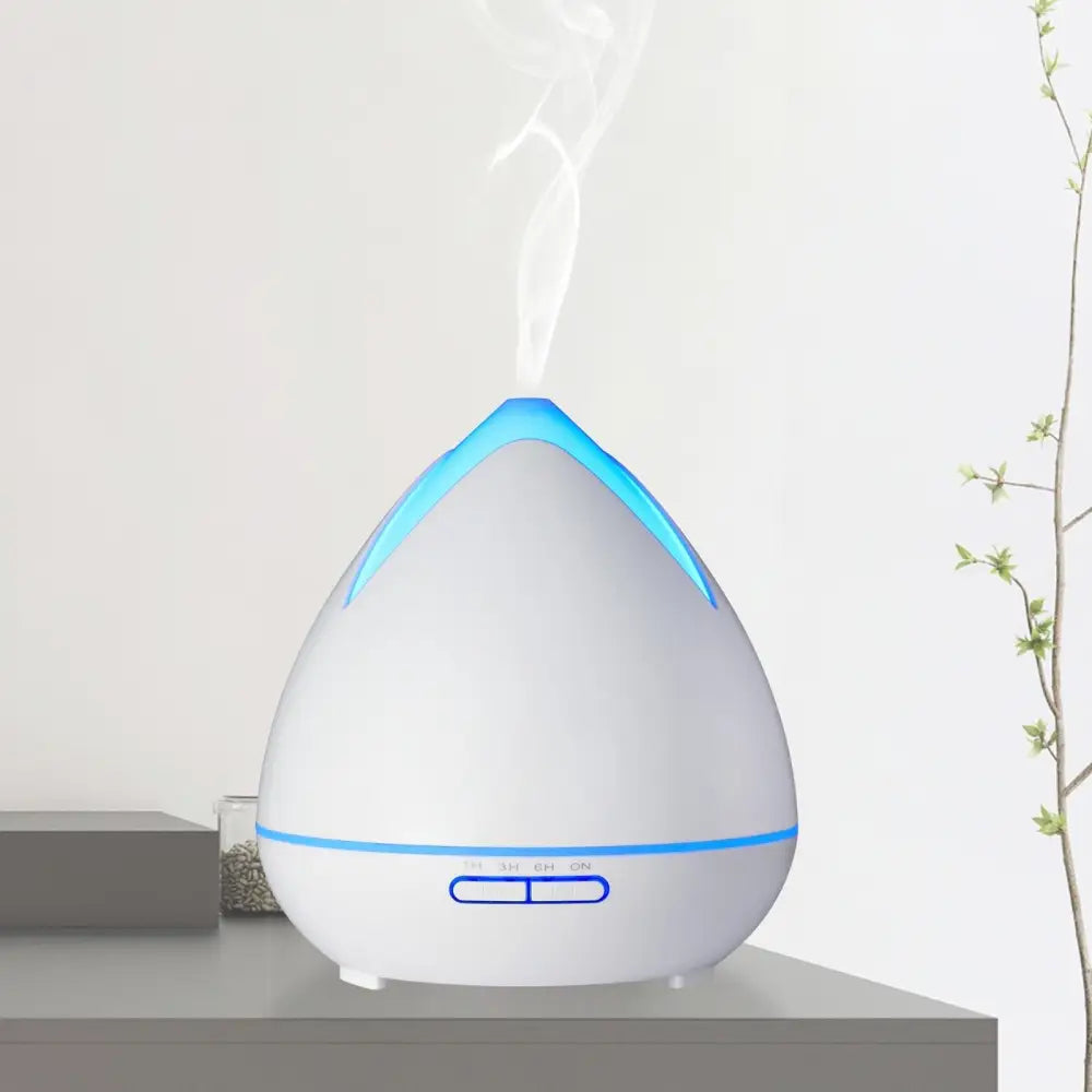Essential Oils Ultrasonic Aromatherapy Diffuser Air Humidifier Purify 400ML - White - Appliances > Aroma Diffusers &
