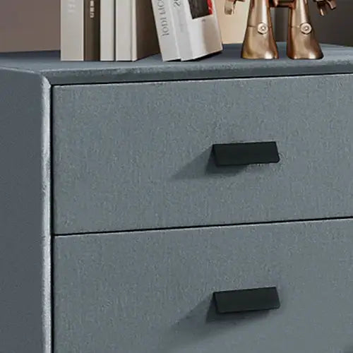 Estella Bedside Table MDF Construction Fabric Upholstery Iron Feet - Furniture > Bar Stools & Chairs > Arm Chairs &