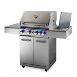 EuroGrille 5 Burner Outdoor BBQ Grill Barbeque Gas Stainless Steel Kitchen Commercial - Home & Garden > BBQ > BBQs &