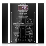 Everfit Body Fat Bathroom Scale Weighing Water Body Fat Gym 180KG - Home & Garden > Scales > Bathroom Scales