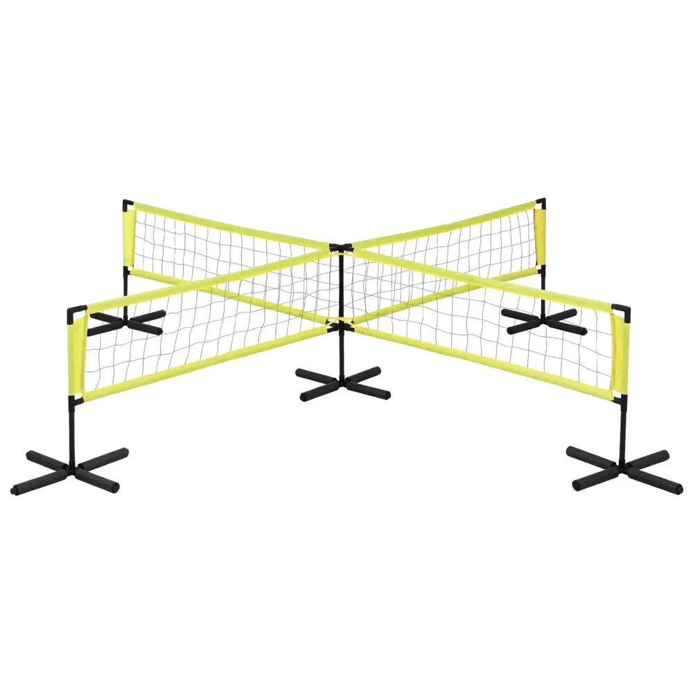 Everfit Water Volleyball Net Set Portable Swimming Pool Nets Game 4 Anchor Bags - Home & Garden > Pool & Accessories >