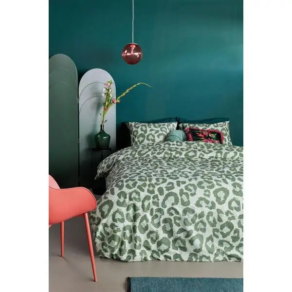 Fabrice Cotton Percale Green Quilt Cover Sets by Bedding House Queen - Home & Garden > Bedding > Quilts & Duvets