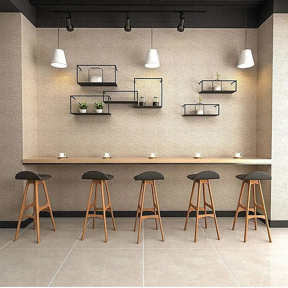 Floating Shelves Retro Industrial Ledge Black Metal Display Stand - Furniture > Office