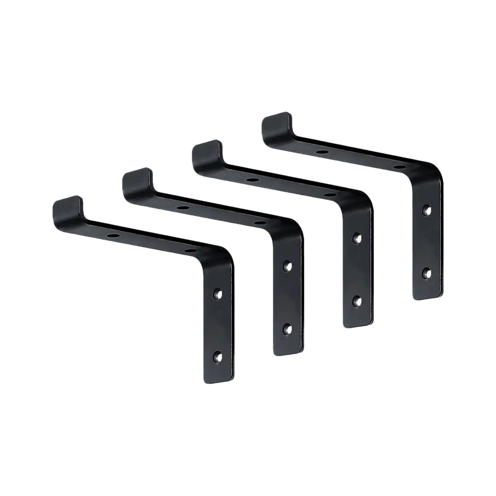 Floating Wall Shelf Brackets Heavy Duty Rustic Industrial 4-Pack - Furniture > Office