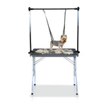 Floofi Pet Grooming Table 90cm Double Pole (Black) - Home & Garden > Shading > Umbrellas & Sunshades