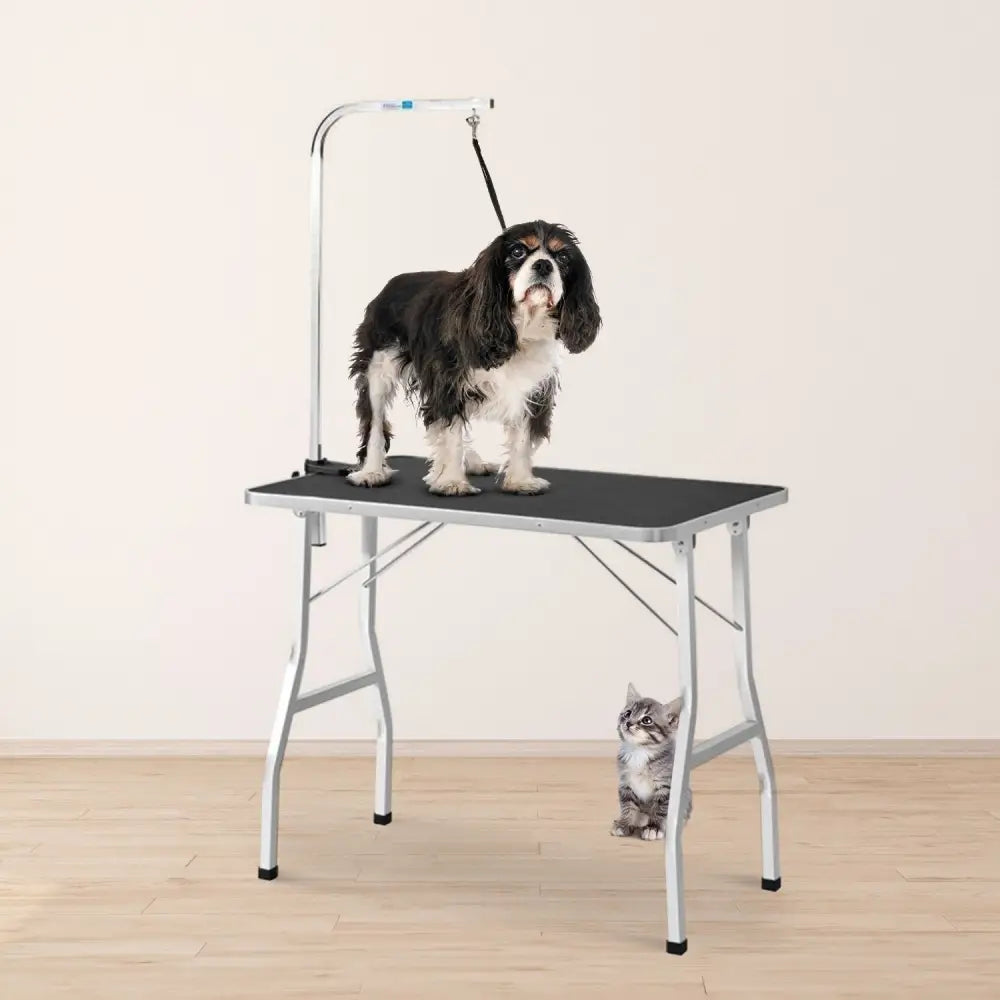 Floofi Pet Grooming Table 90cm Single Pole (Black) - Home & Garden > Shading > Umbrellas & Sunshades