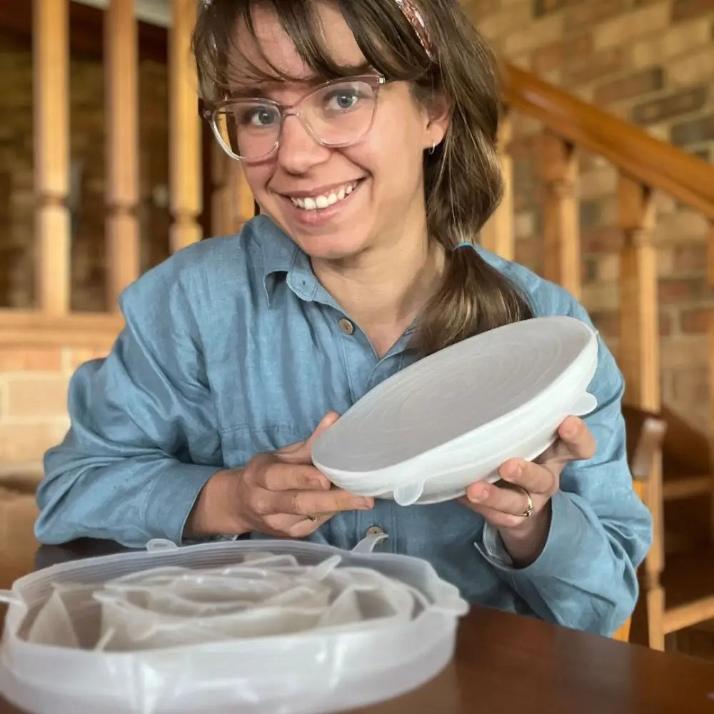 Food Grade Silicone Stretch Lids: Your Ultimate Reusable Food Covers - set of 7 (Test) - Home & Garden > Storage