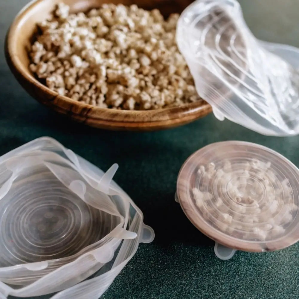 Food Grade Silicone Stretch Lids: Your Ultimate Reusable Food Covers - set of 7 (Test) - Home & Garden > Storage