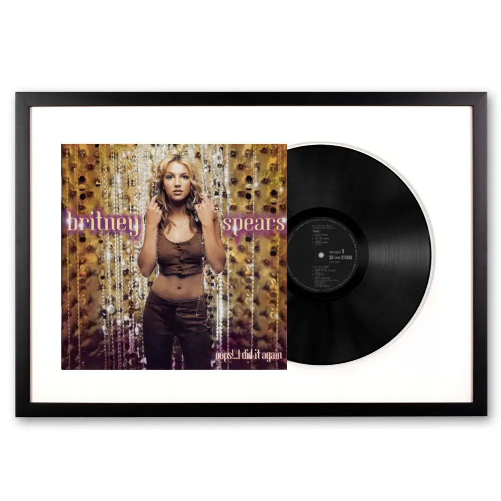 Framed Britney Spears Oops! I Did It Again Vinyl Album Art - Home & Garden > Wall Art