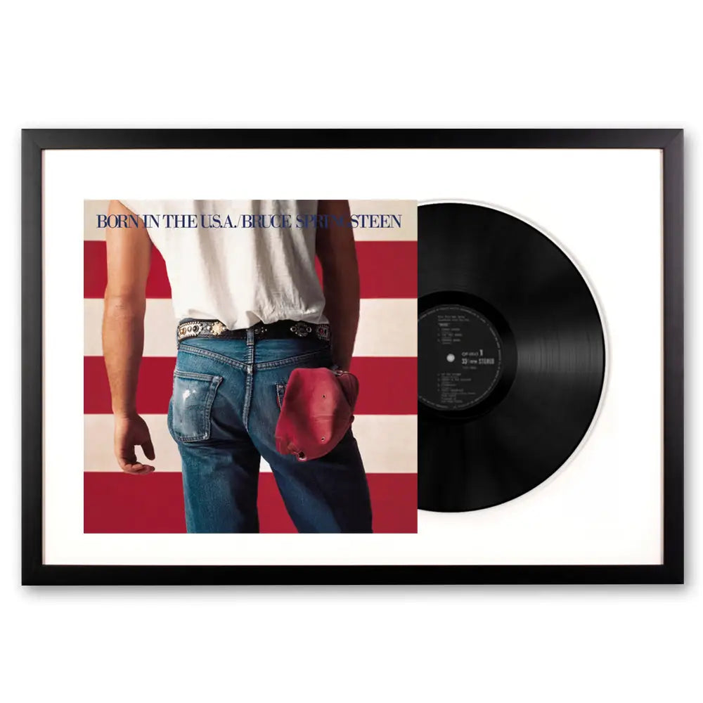 Framed Bruce Springsteen Born in the U.S.A Vinyl Album Art - Home & Garden > Wall Art