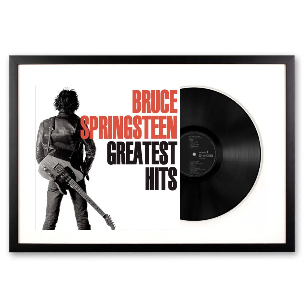 Framed Bruce Springsteen Greatest Hits Vinyl Album Art - Home & Garden > Wall Art