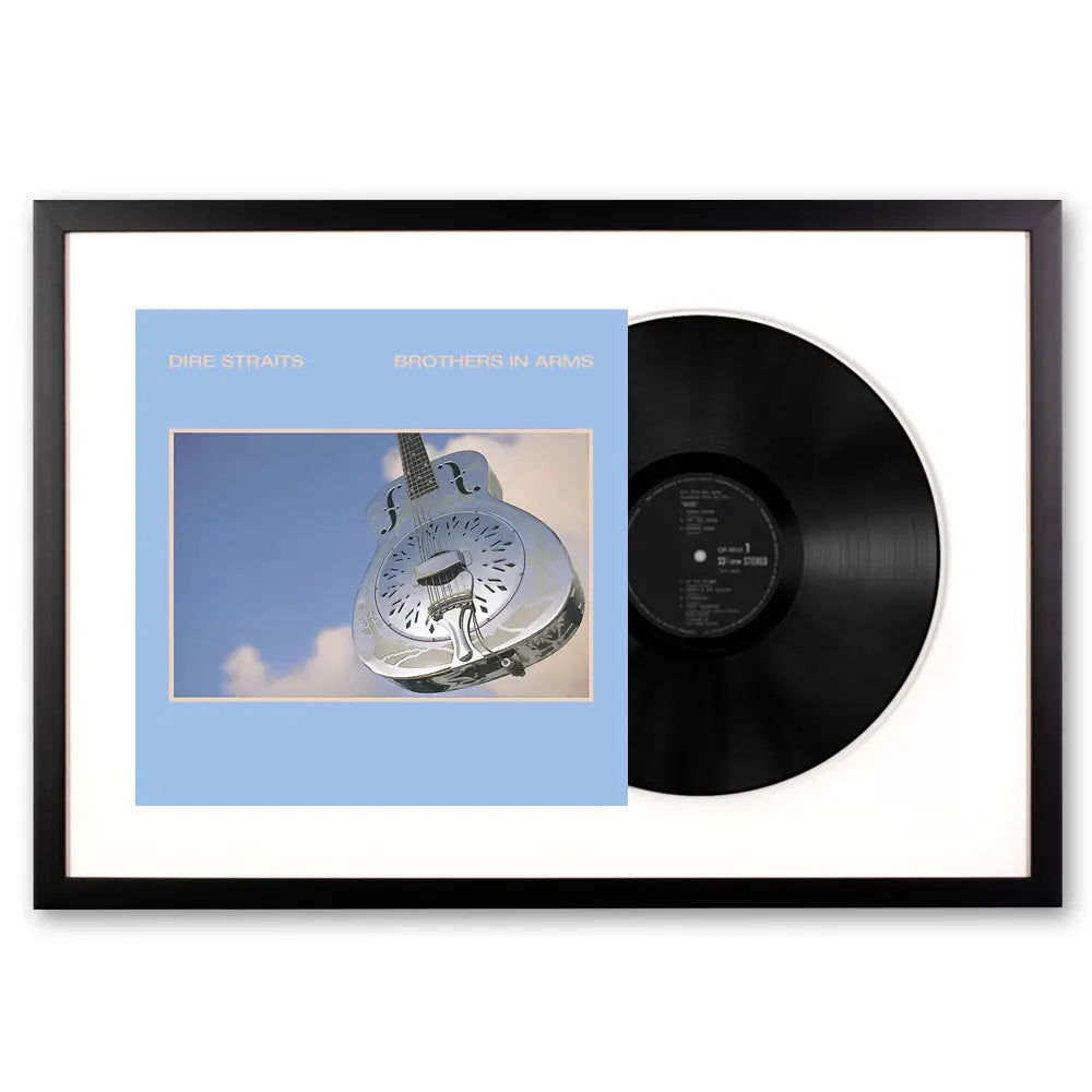 Framed Dire Straits Brothers in Arms - Double Vinyl Album Art - Home & Garden > Wall Art