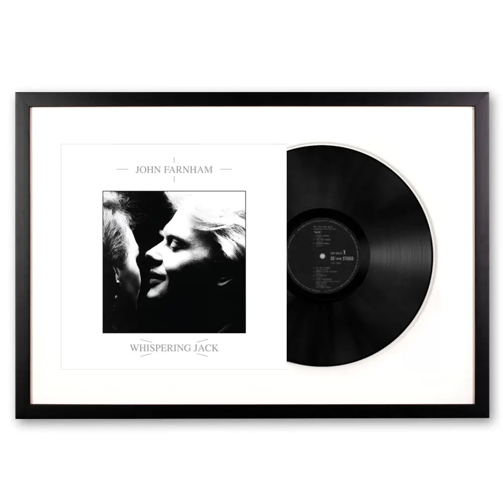 Framed John Farnham Whispering Jack Vinyl Album Art - Home & Garden > Wall Art