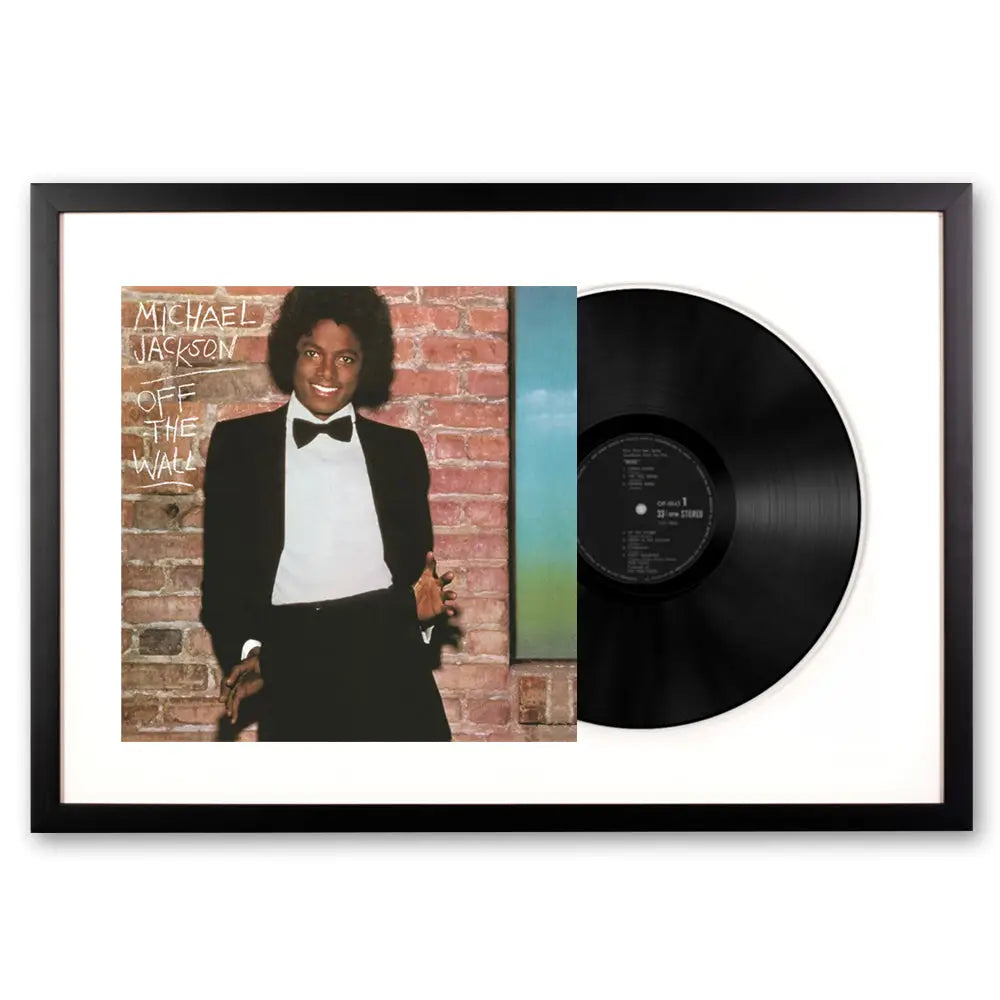 Framed Michael Jackson Off the Wall Vinyl Album Art - Home & Garden > Wall Art