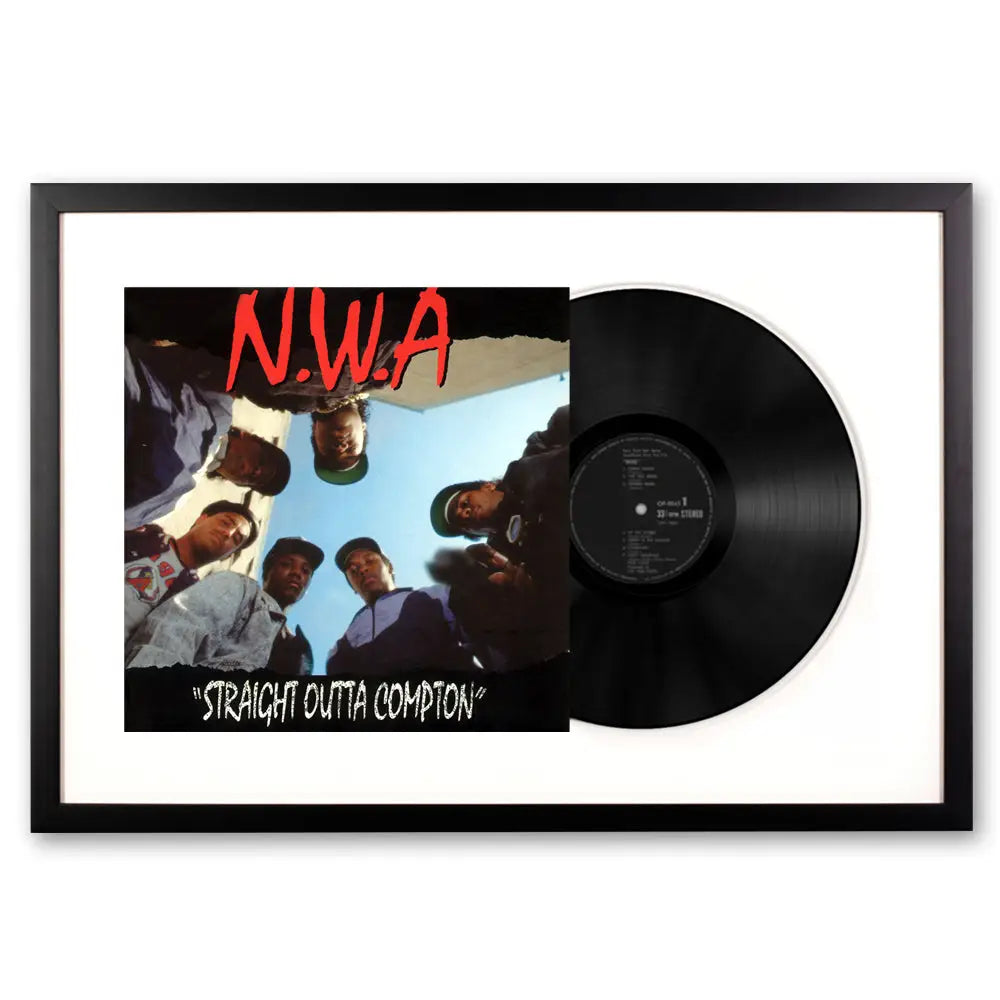 Framed N.W.A. Straight Outta Compton - Vinyl Album Art - Home & Garden > Wall Art
