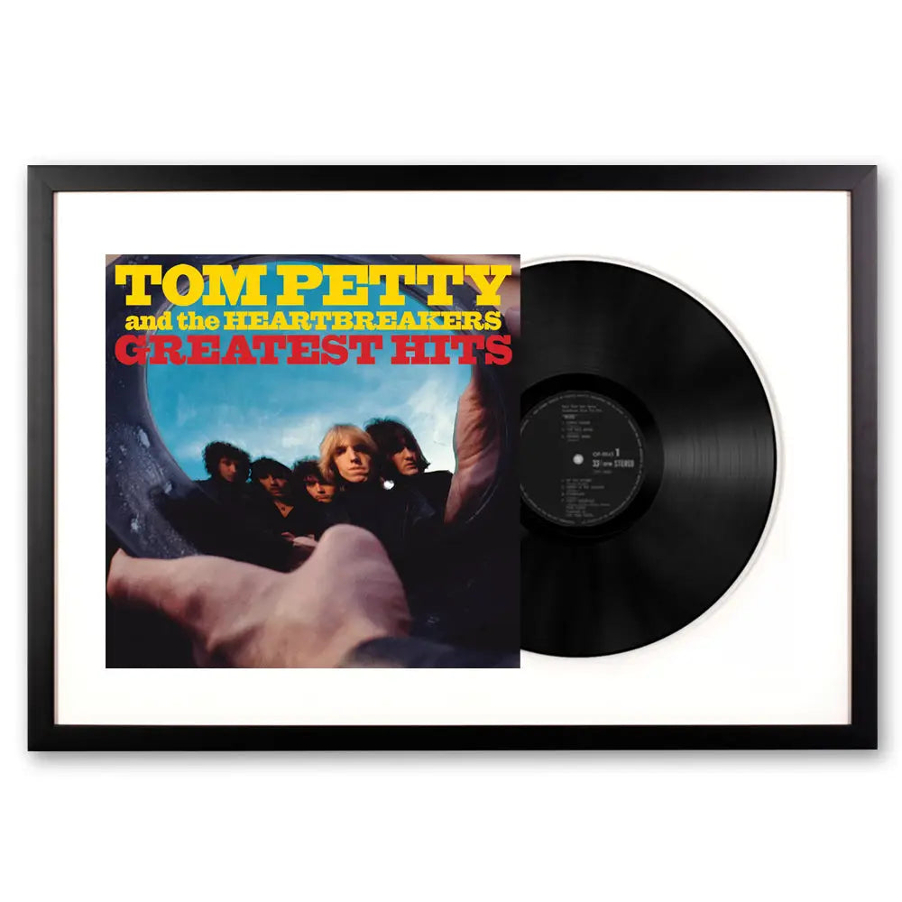 Framed Tom Petty Greatest Hits - Double Vinyl Album Art - Home & Garden > Wall Art