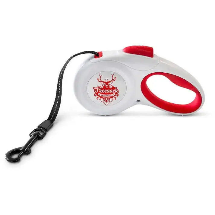 Freezack Switzerland Red Retractable Dog Leash (Medium) - Pet Care > Dog Supplies > Dog Collars Leads & Harnesses