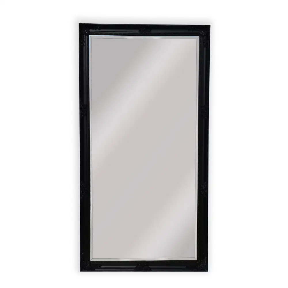 French Provincial Ornate Mirror - BLACK - X Large 100cm x 190cm - Home & Garden > Decor