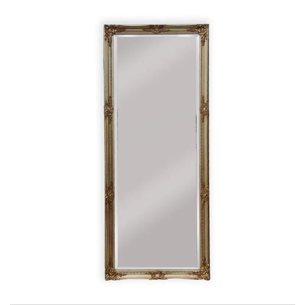 French Provincial Ornate Mirror - Champagne - Medium 70cm x 170cm - Home & Garden > Decor