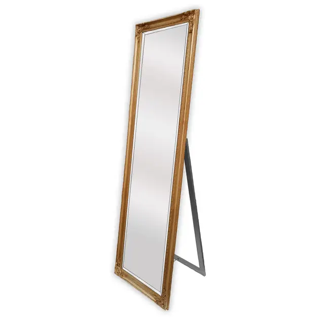 French Provincial Ornate Mirror - Gold - Free Standing 50cm x 170cm - Home & Garden > Decor
