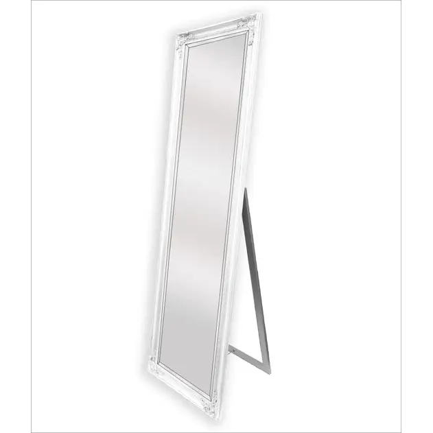 French Provincial Ornate Mirror - White - Free Standing 50cm x 170cm - Home & Garden > Decor