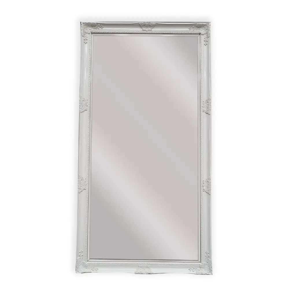 French Provincial Ornate Mirror - WHITE - X Large 100cm x 190cm - Home & Garden > Decor