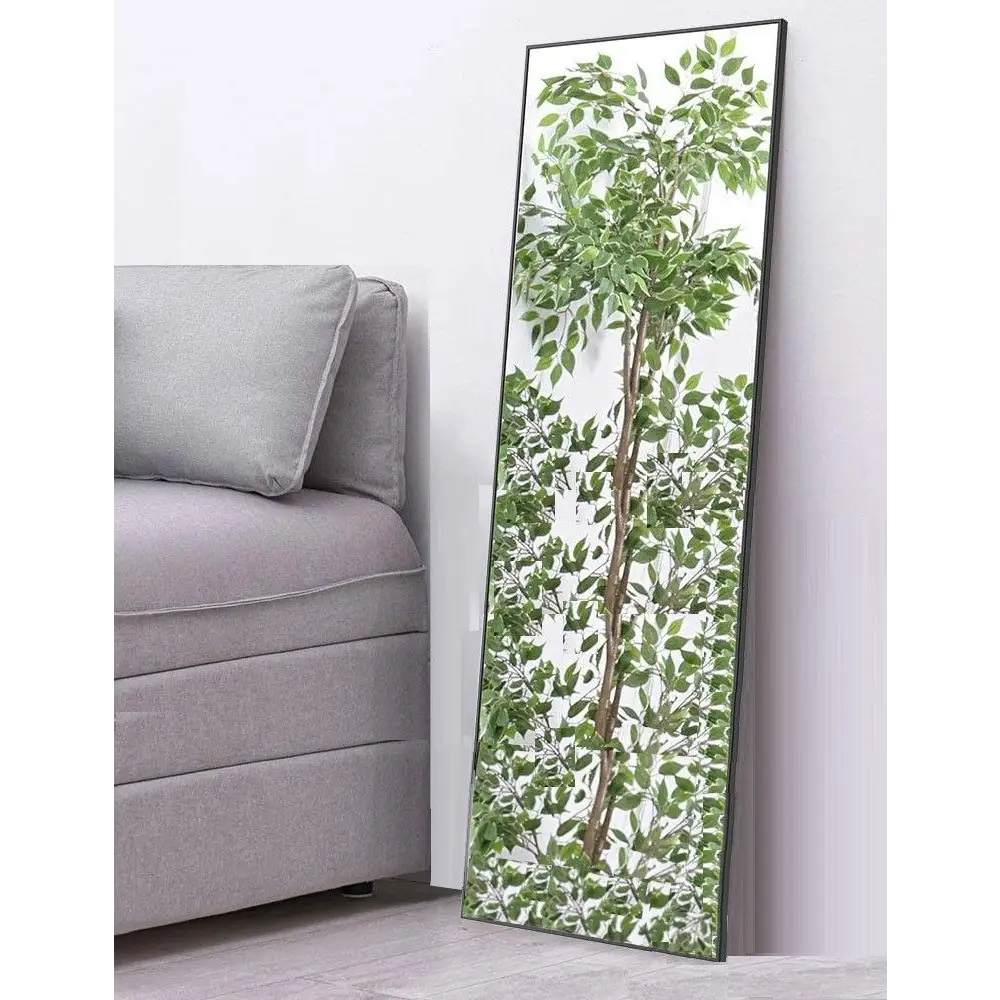 Full-Length Mirror Long Standing for Bedroom and Bathroom (106 x 35 cm Black) - Home & Garden > Decor > Mirrors