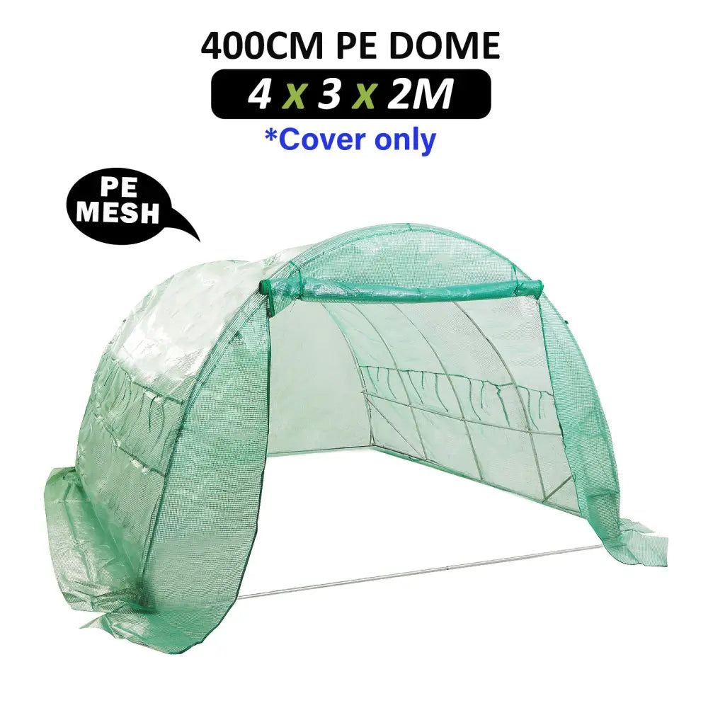 Garden Greenhouse Shed PE Cover Only 400cm Dome Tunnel - Home & Garden > Green Houses