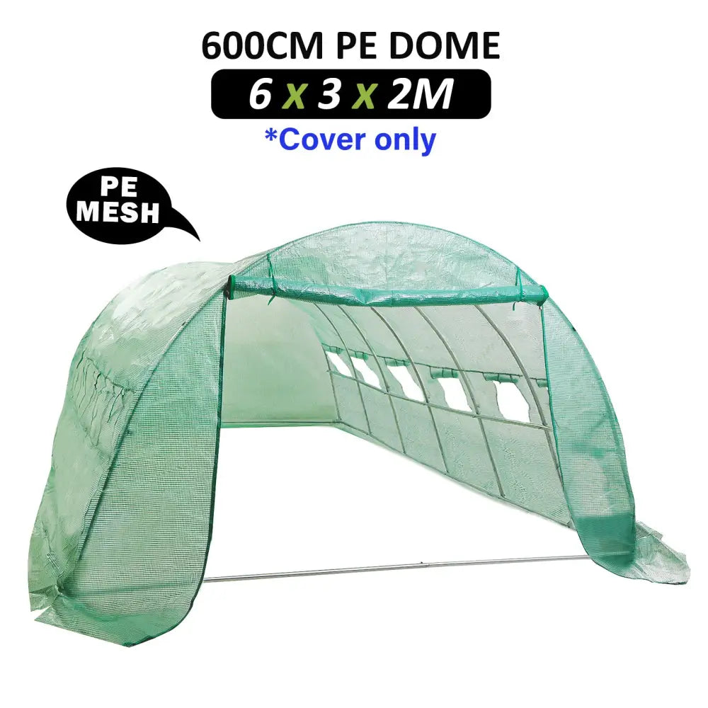 Garden Greenhouse Shed PE Cover Only 600cm Dome Tunnel - Home & Garden > Green Houses