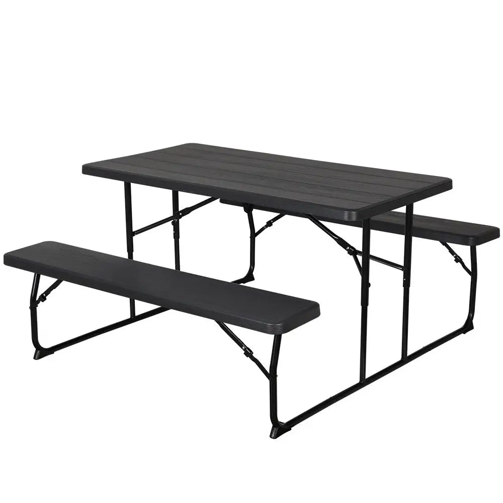 Gardeon 3 PCS Outdoor Furniture Dining Set Lounge Setting Patio HDPE Bench - Furniture > Outdoor