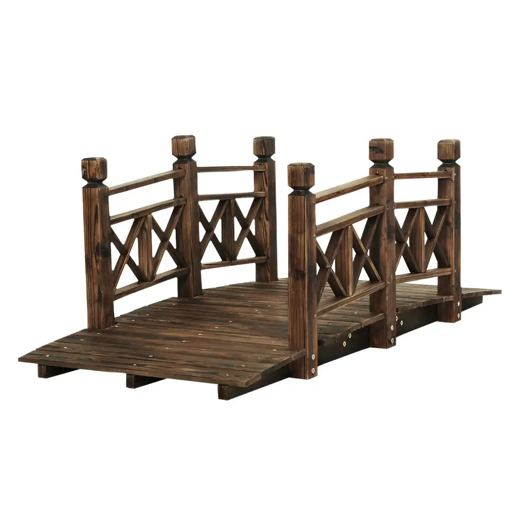 Gardeon Garden Decor Outdoor Ornament Wooden Bridge 150cm - Furniture > Outdoor