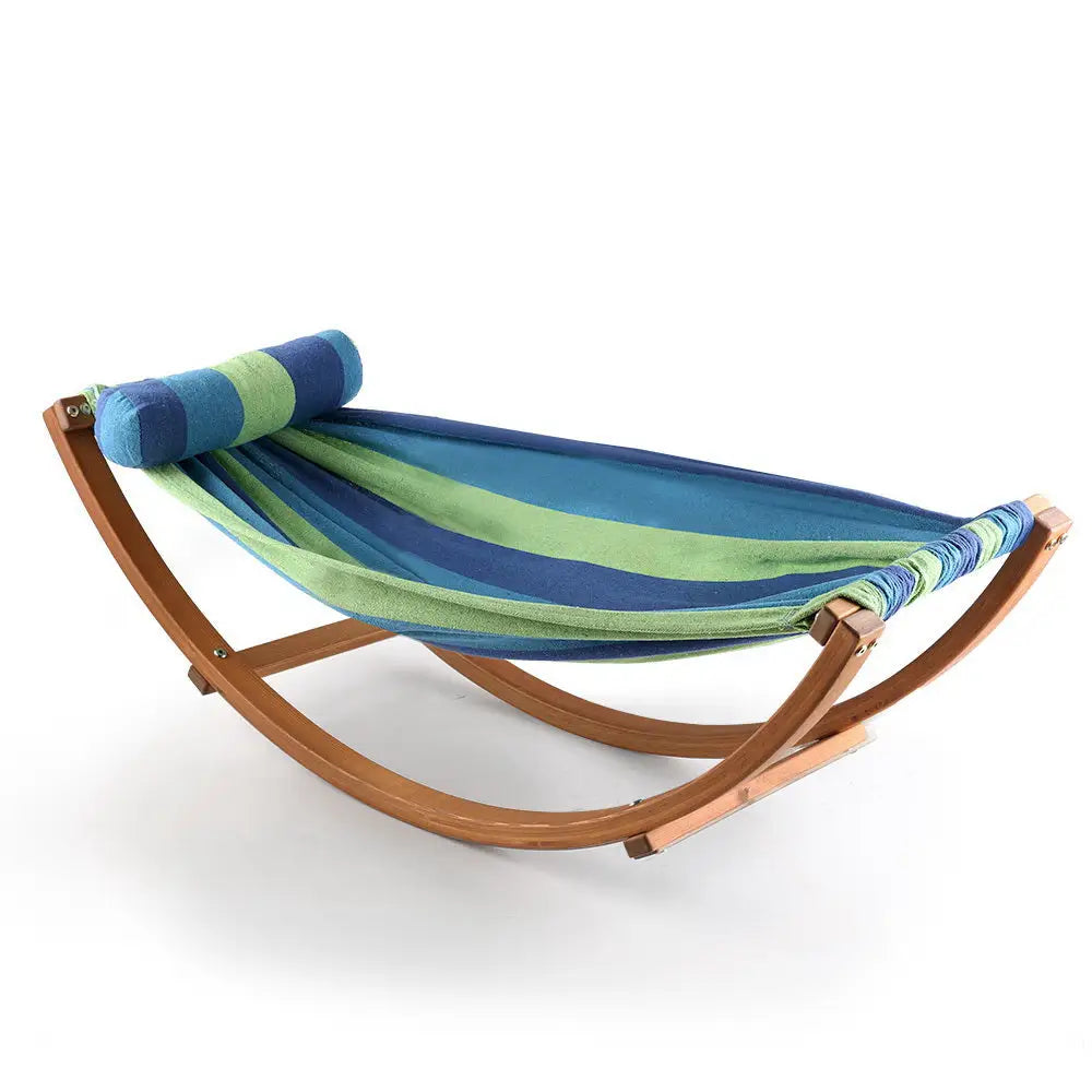 Gardeon Hammock Bed Outdoor Camping Kids Timber Hammock Rocking - Home & Garden > Hammocks