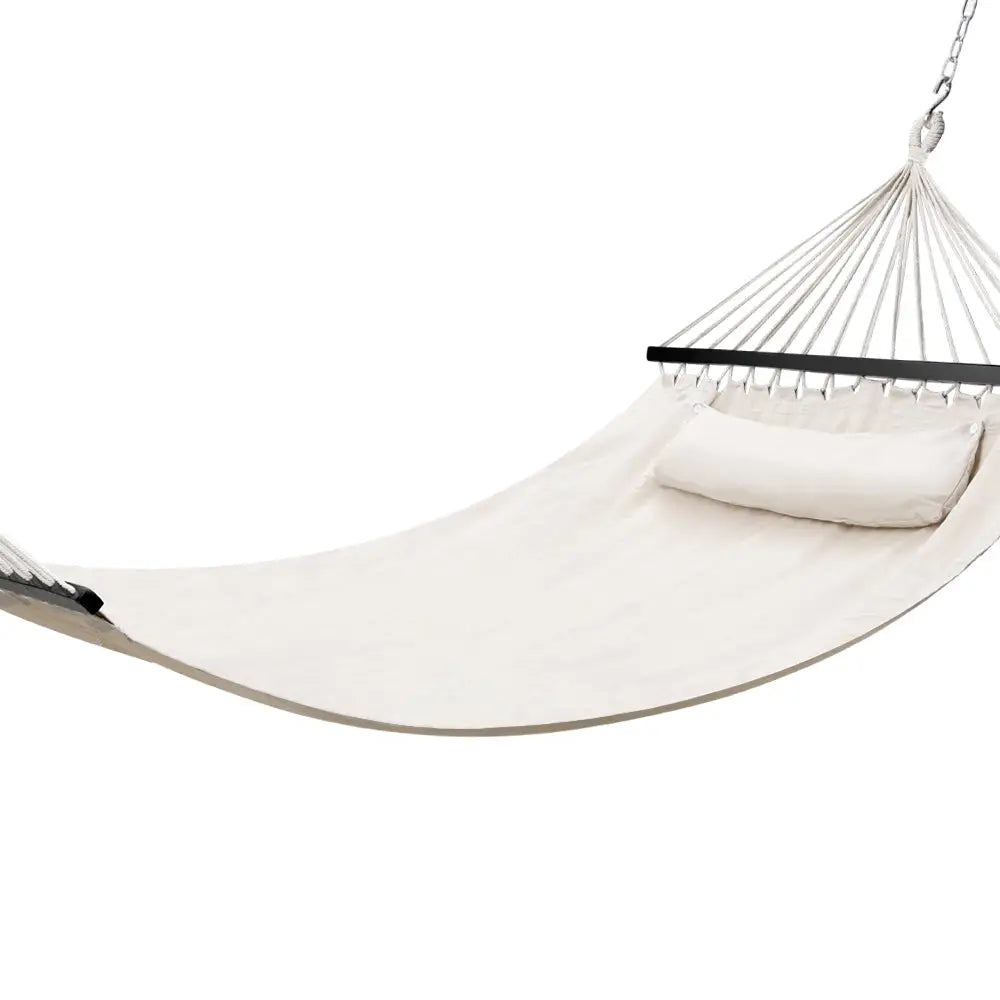 Gardeon Hammock Bed Outdoor Camping Portable Hanging Chair 2 Person Piillow - Home & Garden > Hammocks