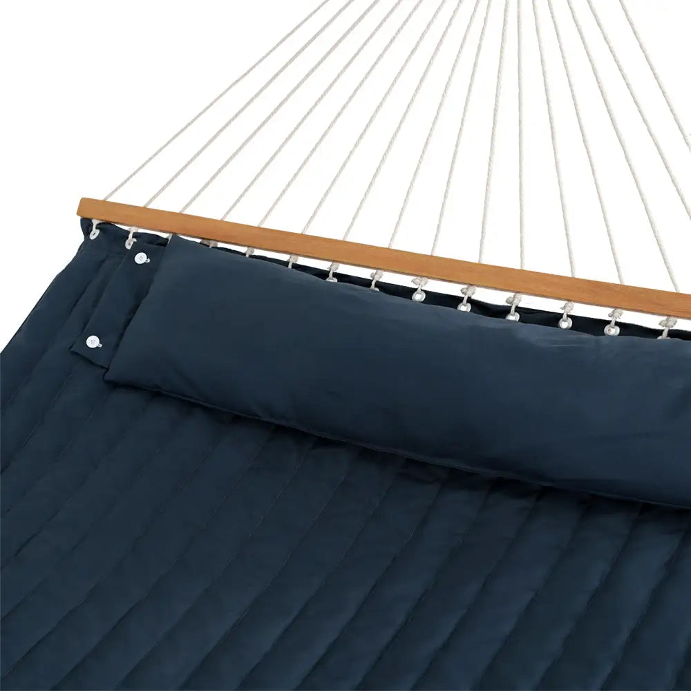 Gardeon Hammock Bed Outdoor Portable Hanging Chair Camping Blue - Home & Garden > Hammocks