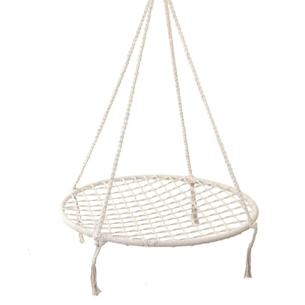 Gardeon Hammock Chair Outdoor Tree Swing Nest Web Hanging Seat 100cm - Home & Garden > Hammocks