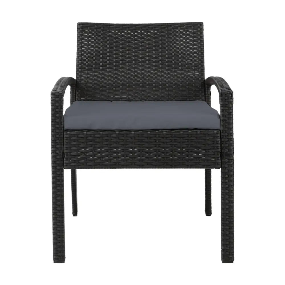 Gardeon Outdoor Dining Chairs Patio Furniture Rattan Lounge Chair Cushion Felix - Furniture > Outdoor