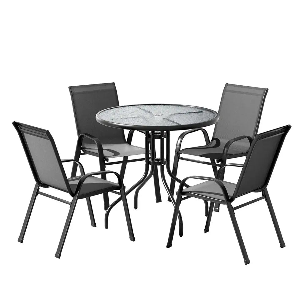 Gardeon Outdoor Dining Set Table and Chairs Patio Garden Furniture Bistro Set - Furniture > Outdoor > Outdoor Dining