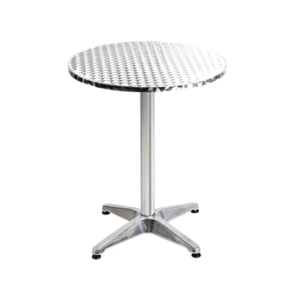 Gardeon Set of 6 Outdoor Bar Table Aluminium Round 70/110CM - Furniture > Outdoor