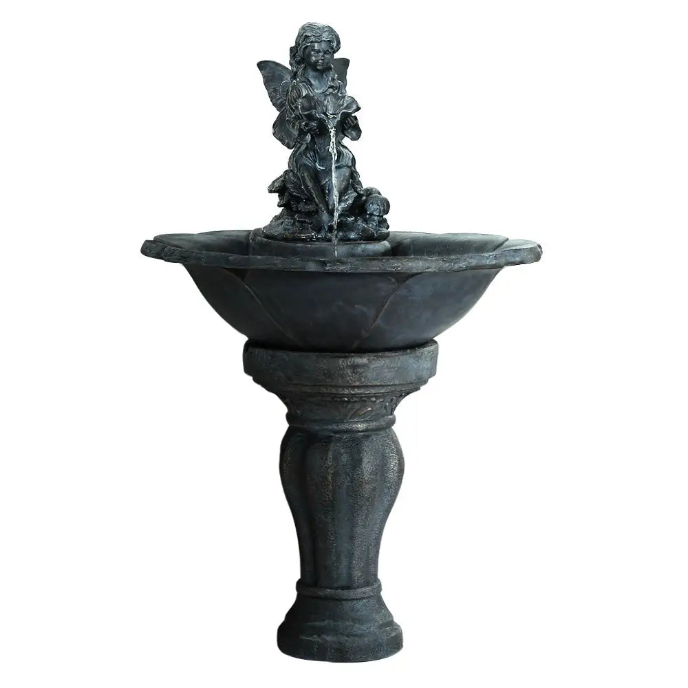 Gardeon Solar Water Feature with LED Lights Angel 94cm - Home & Garden > Fountains