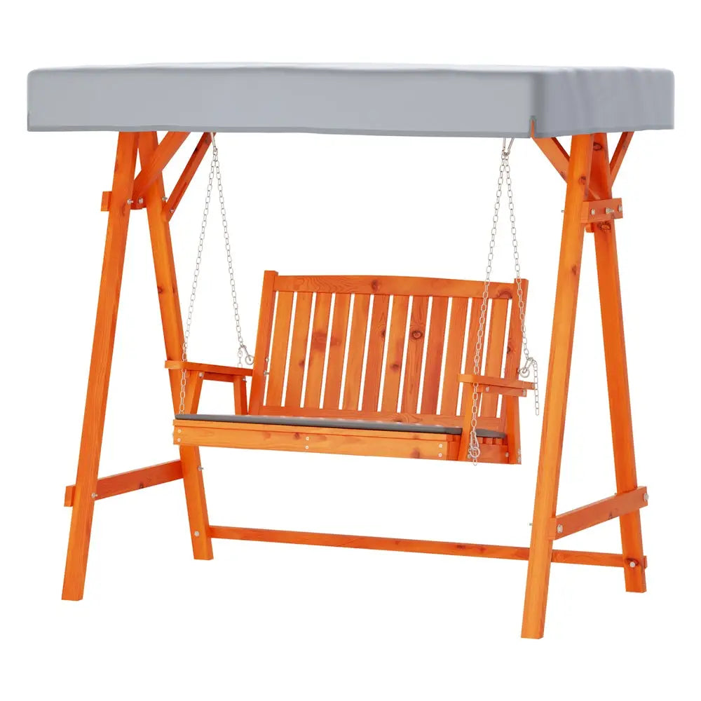 Gardeon Swing Chair Wooden Garden Bench Canopy 2 Seater Outdoor Furniture - Furniture > Outdoor