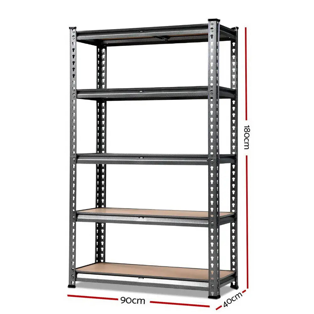 Giantz 1.8M Garage Shelving Warehouse Rack Pallet Racking Storage Shelf Charcoal - Home & Garden > Storage