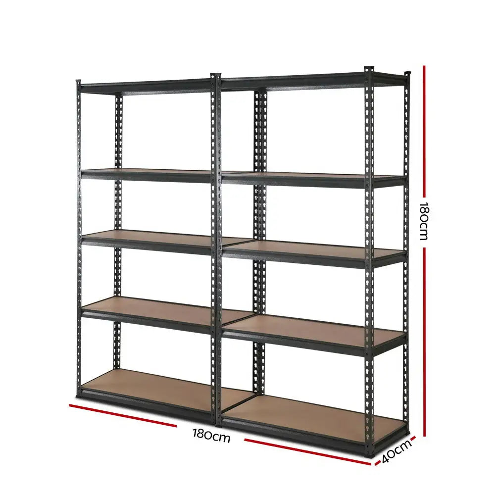 Giantz 2x1.8M Garage Shelving Warehouse Rack Pallet Racking Storage Charcoal - Home & Garden > Storage