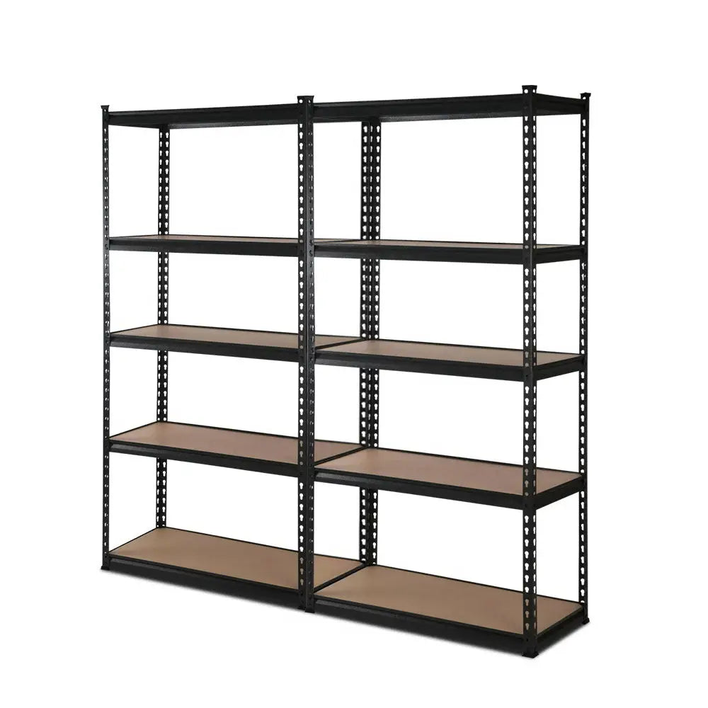 Giantz 2x1.8M Garage Shelving Warehouse Rack Pallet Racking Storage Shelve Black - Home & Garden > Storage