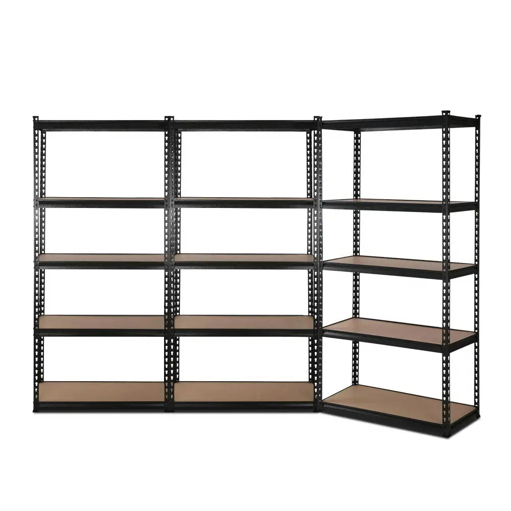Giantz 3x1.8M Garage Shelving Warehouse Rack Pallet Racking Storage Shelve Black - Home & Garden > Storage