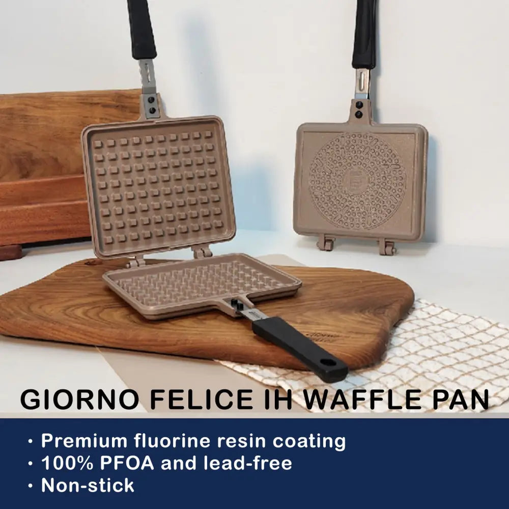 Giorno Felice IH Waffle Maker Pan Non-Stick Double-Sided Detachable - Home & Garden > Kitchenware