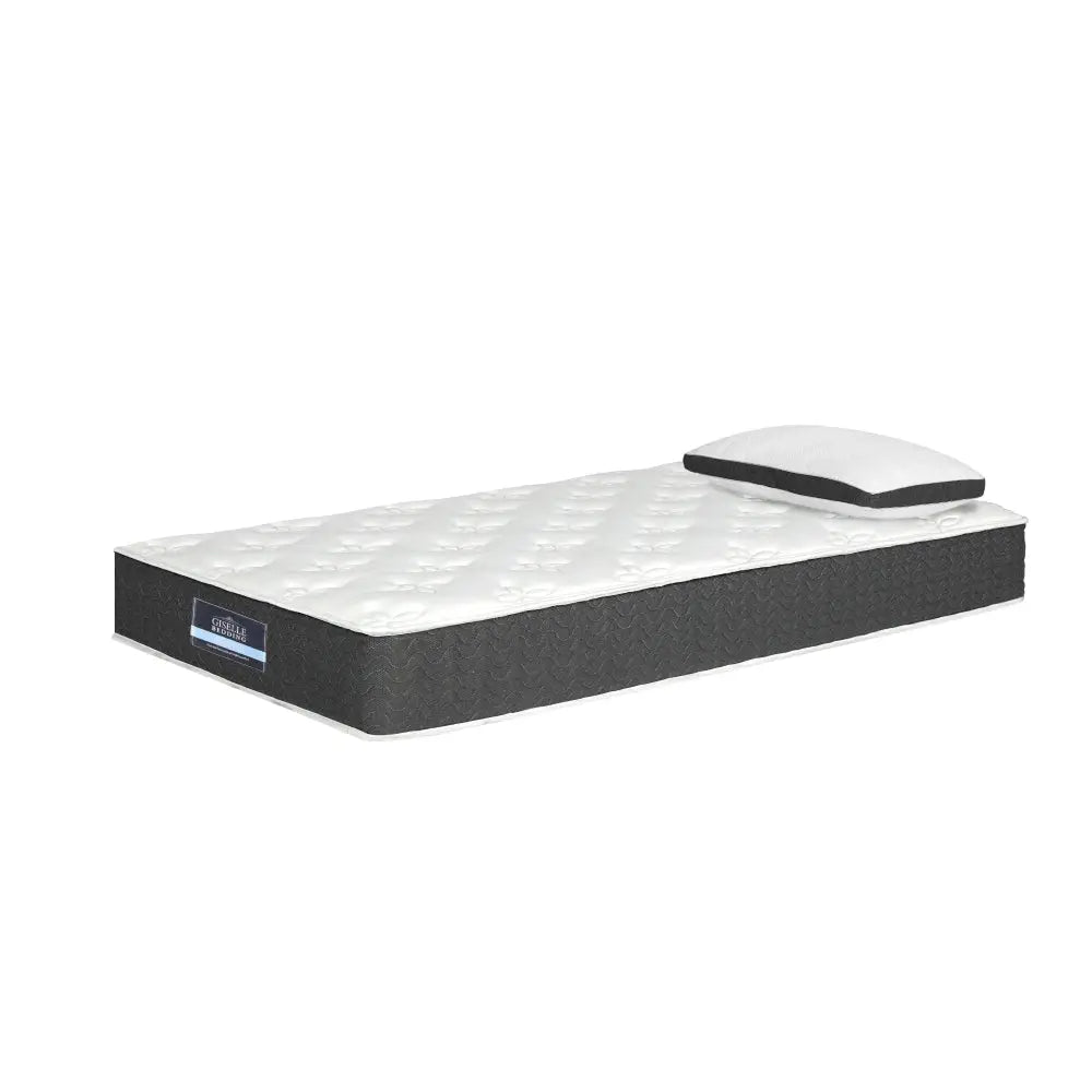 Giselle Bedding 18cm Mattress Medium Soft w/Pillows Single - Furniture > Mattresses